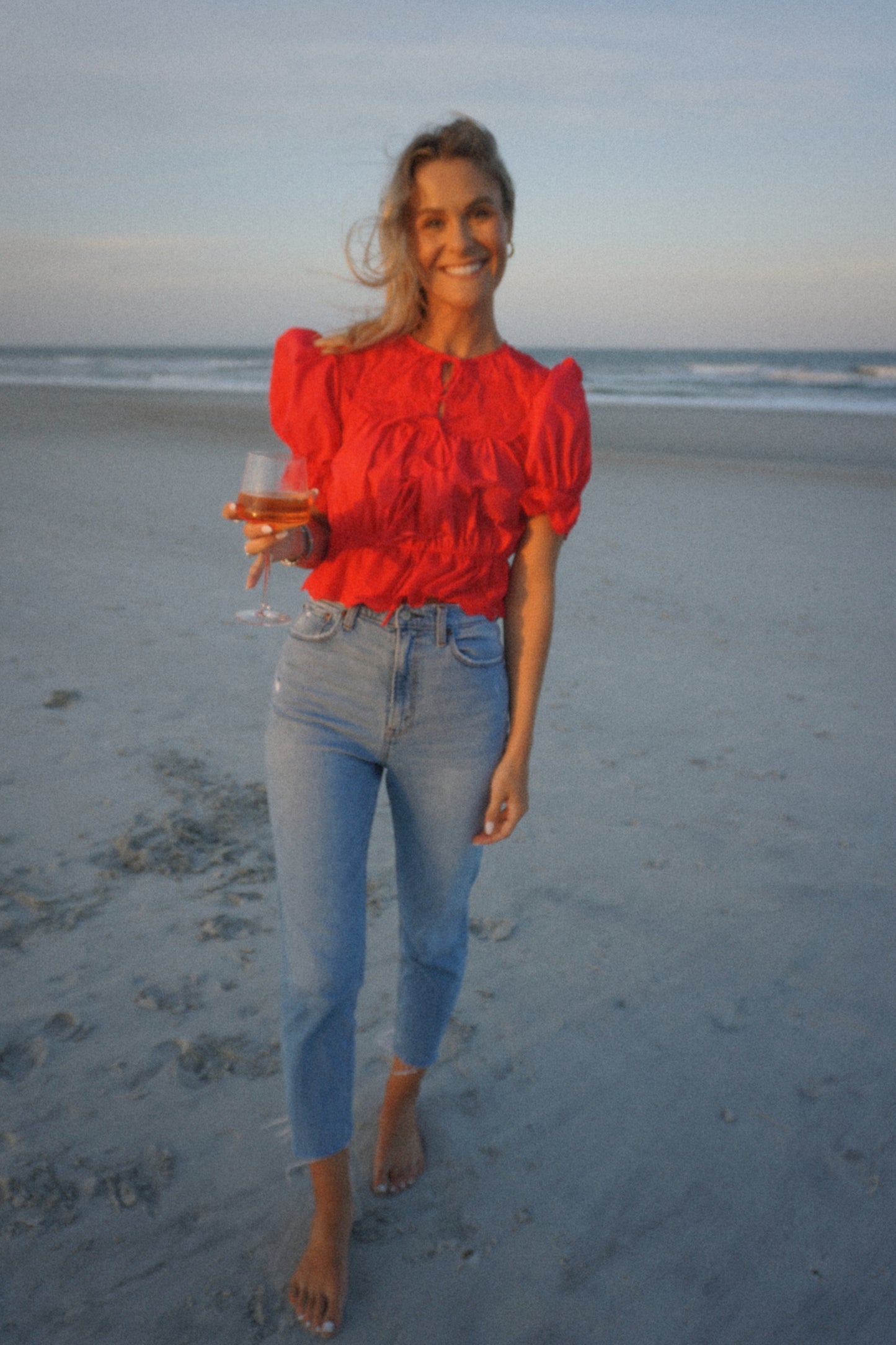 Georgia Blouse - Red