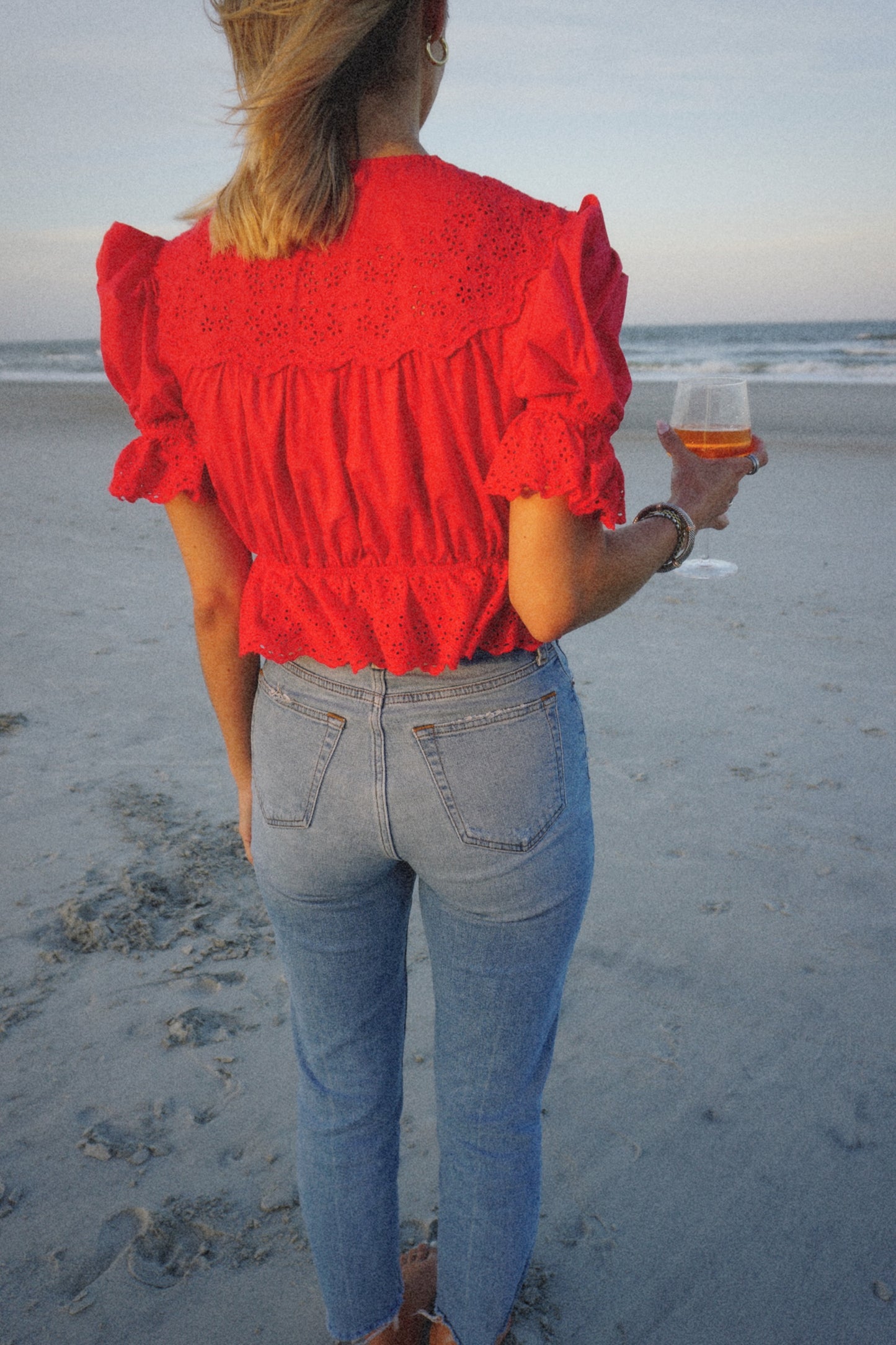 Georgia Blouse - Red