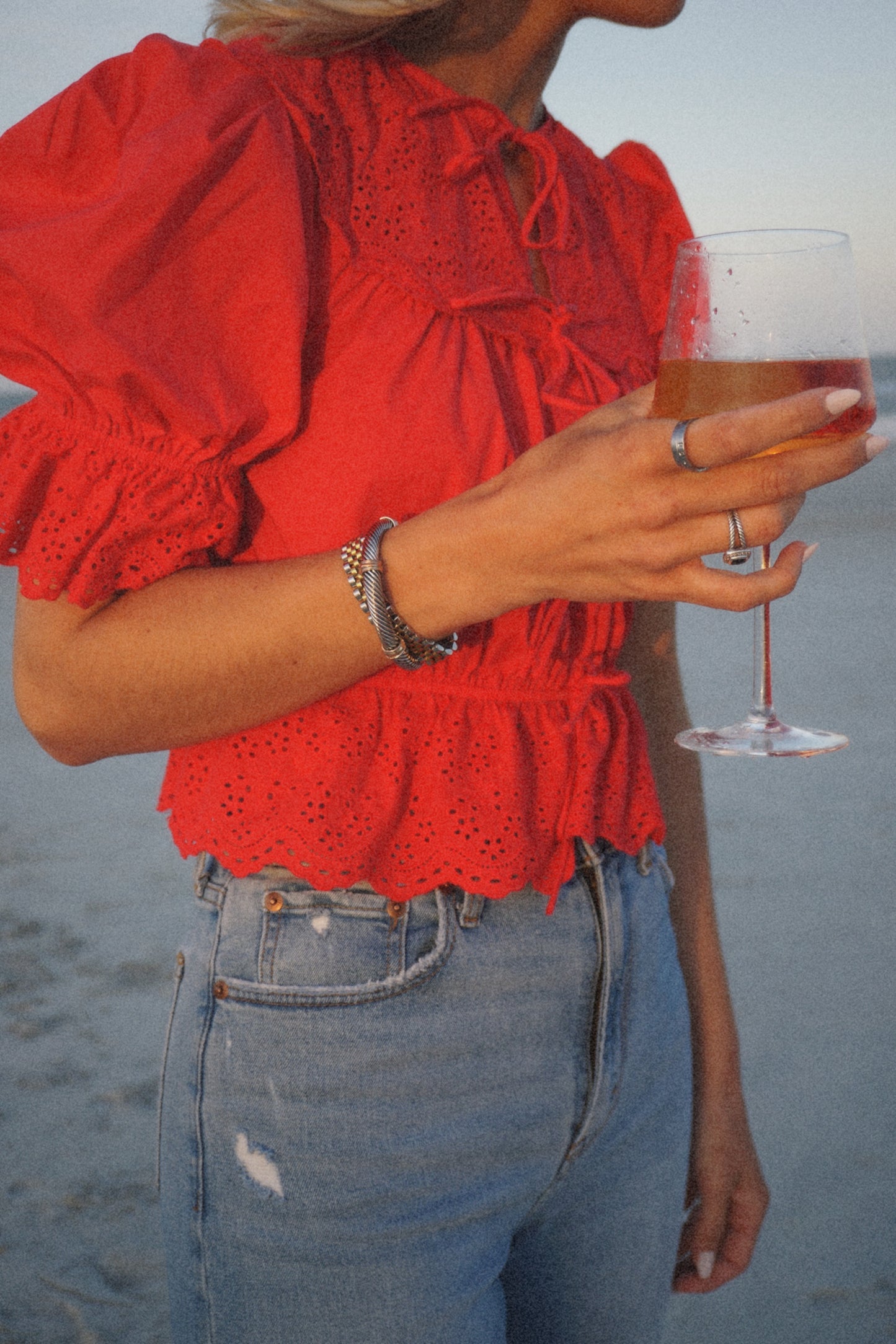 Georgia Blouse - Red
