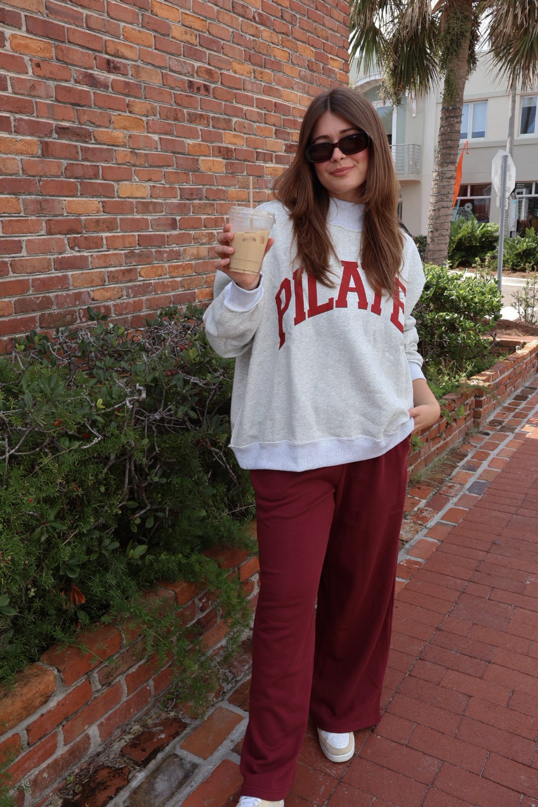 Pilates & Yoga reversible mock neck