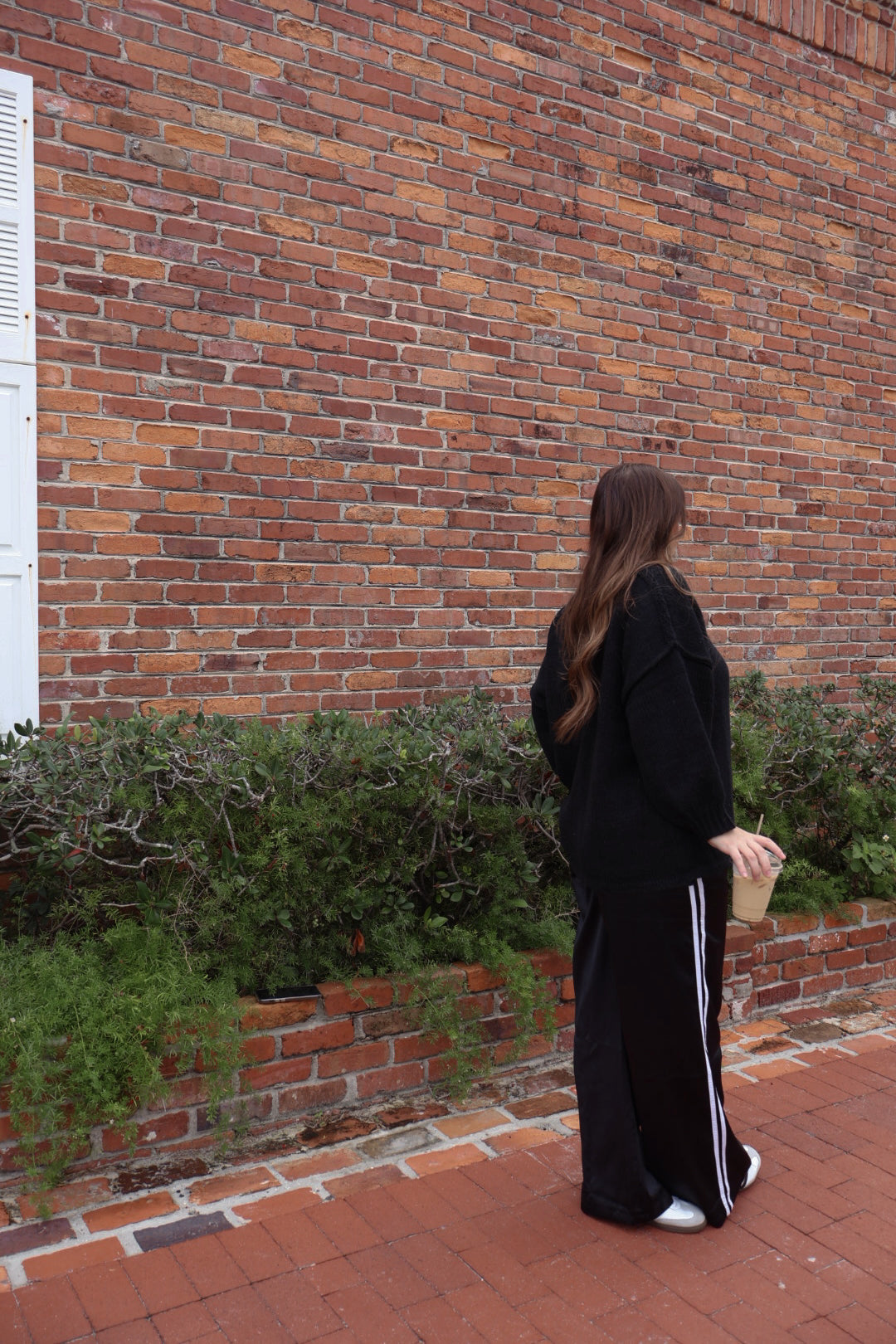 Satin Track Pants - Black