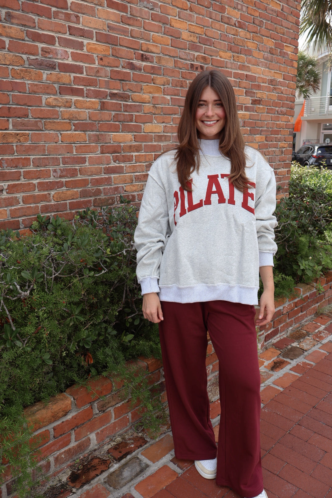 Pilates & Yoga reversible mock neck