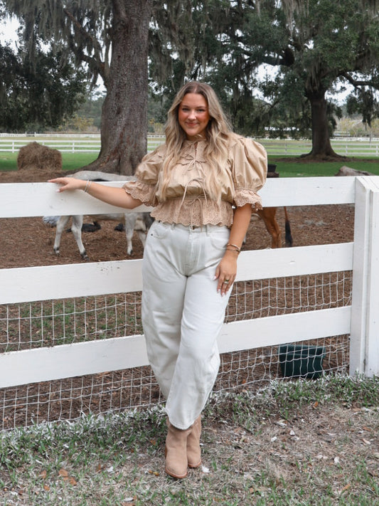 Ellen Blouse - Tan