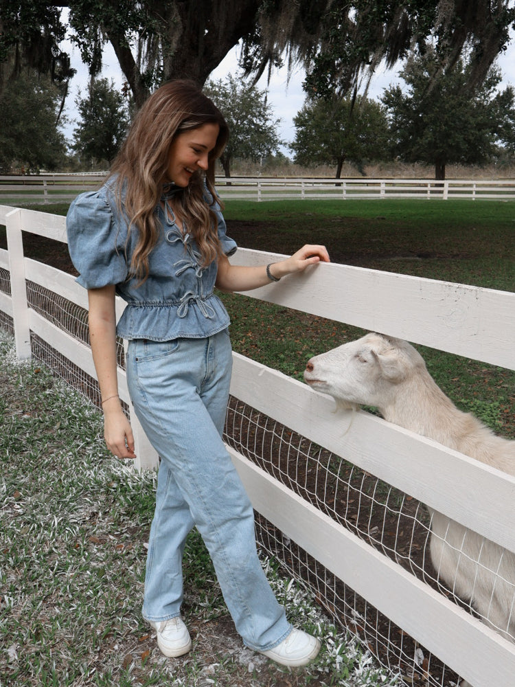 Tori Blouse - Denim