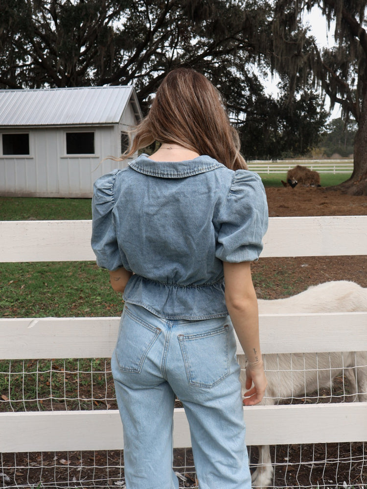 Tori Blouse - Denim